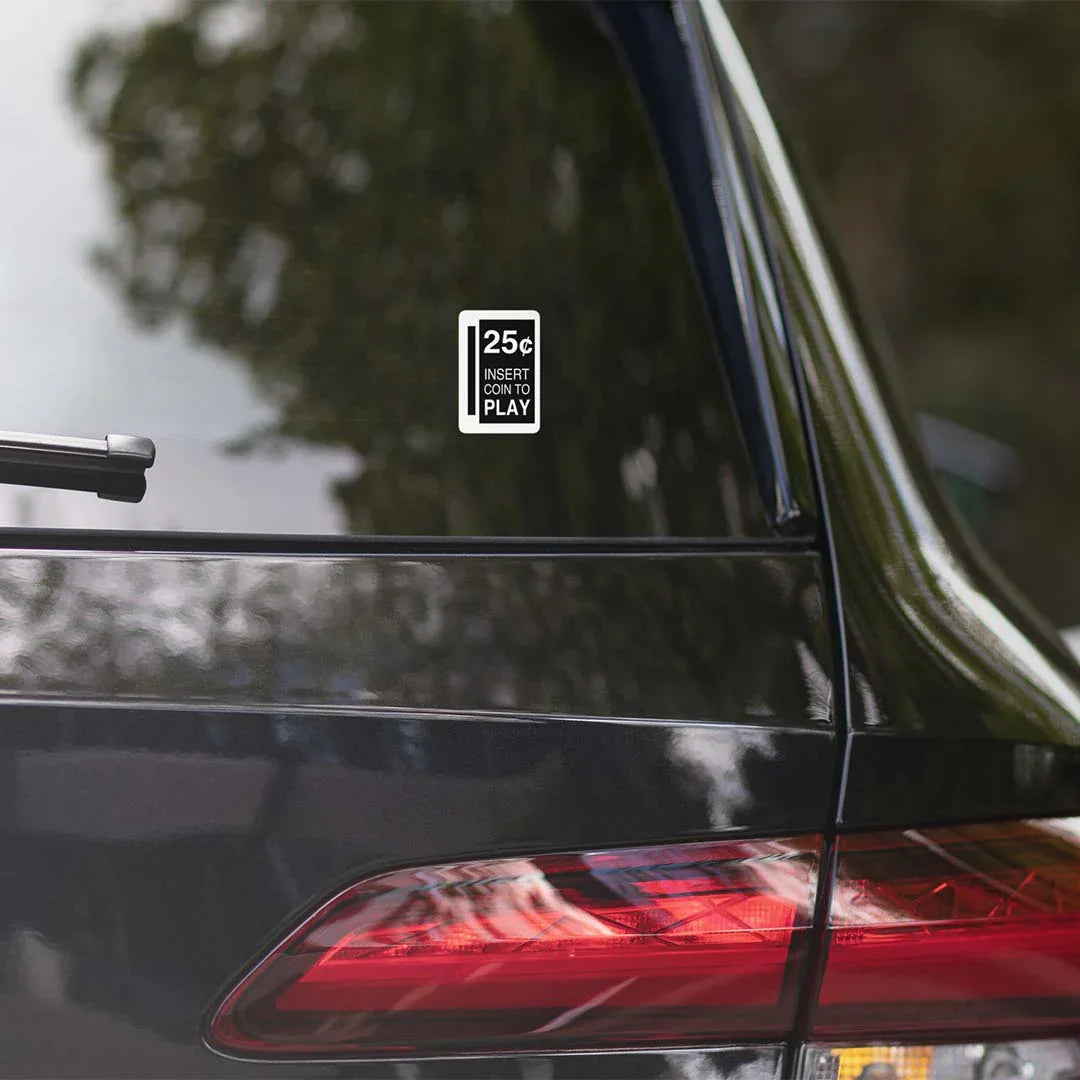 25¢ Insert Coin to Play Arcade Retro Sticker