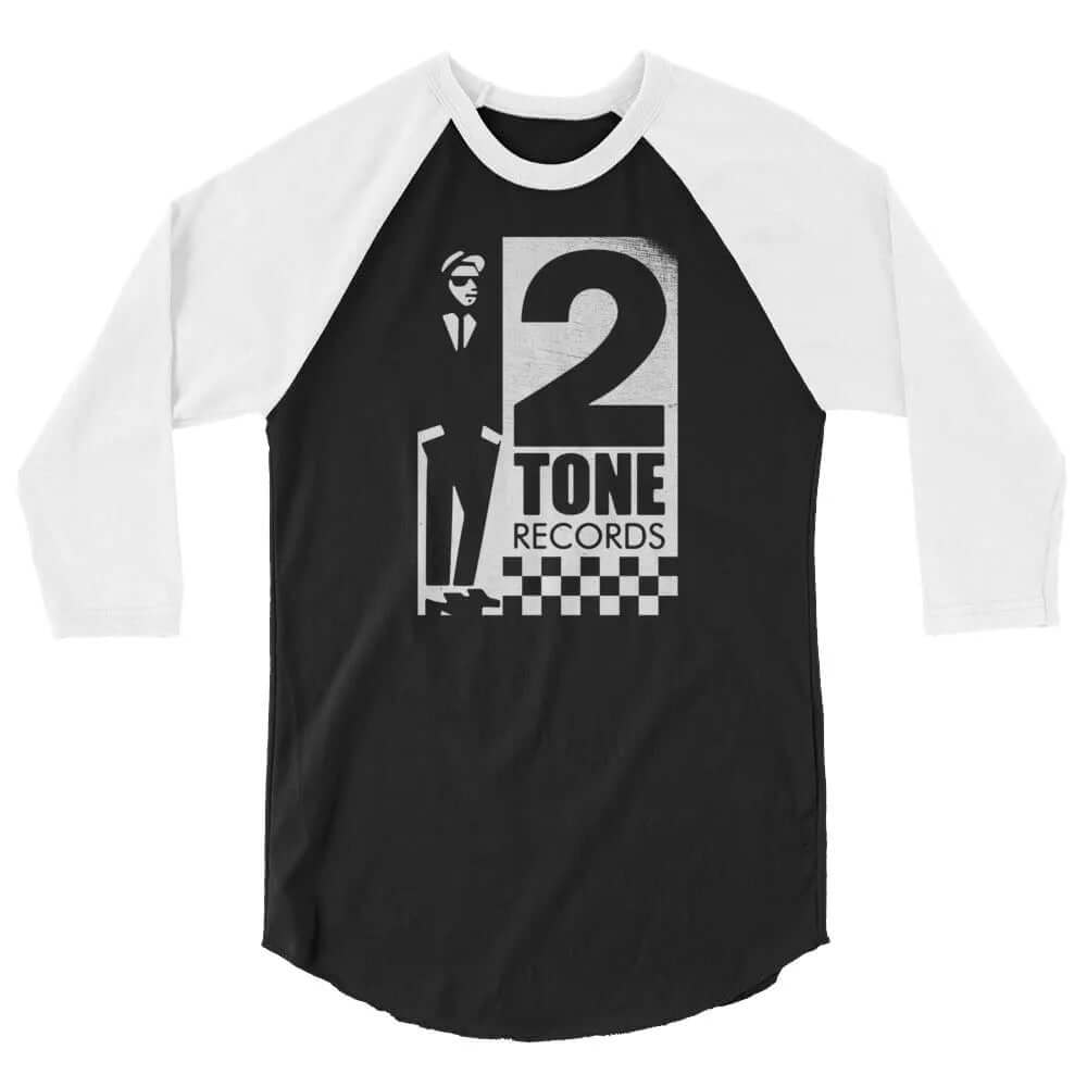 2 Tone Records unisex 3/4 sleeve raglan baseball tee