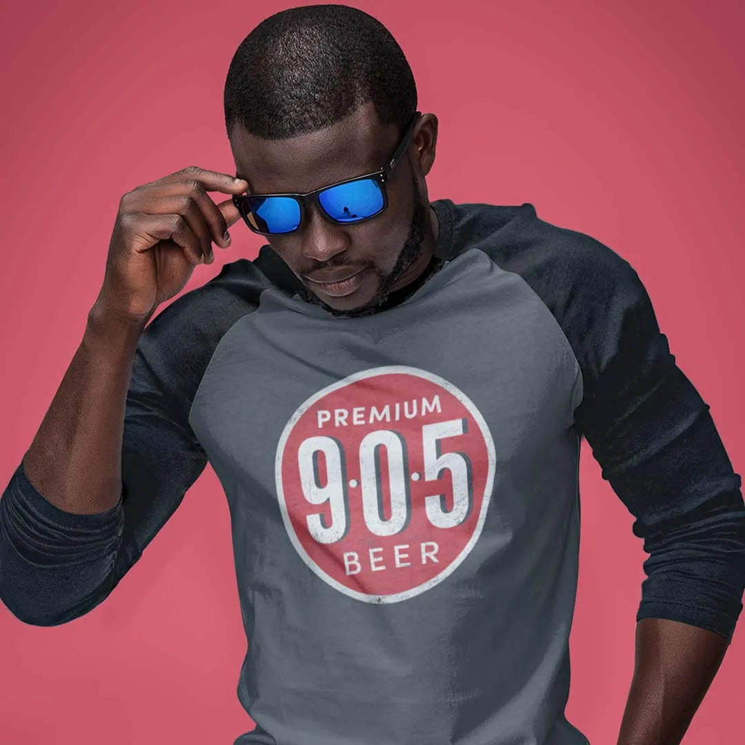 905 Beer St. Louis unisex 3/4 sleeve raglan baseball tee