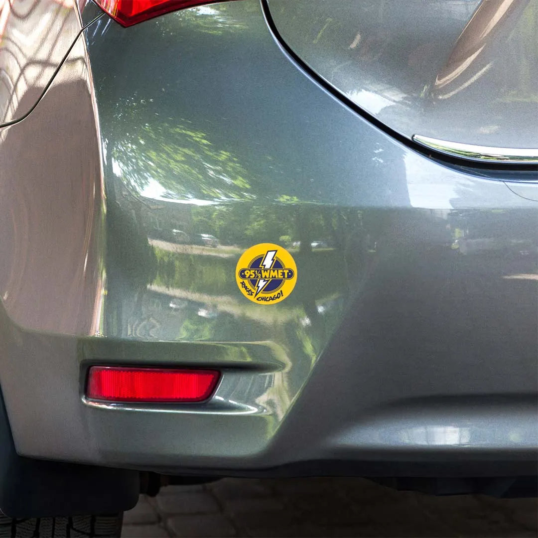 95.5 WMET Chicago Radio Retro Sticker