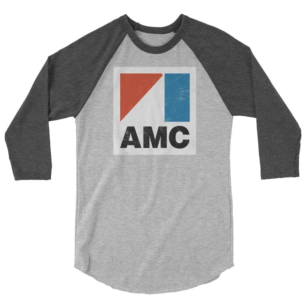 AMC American Motors unisex 3/4 sleeve raglan baseball tee