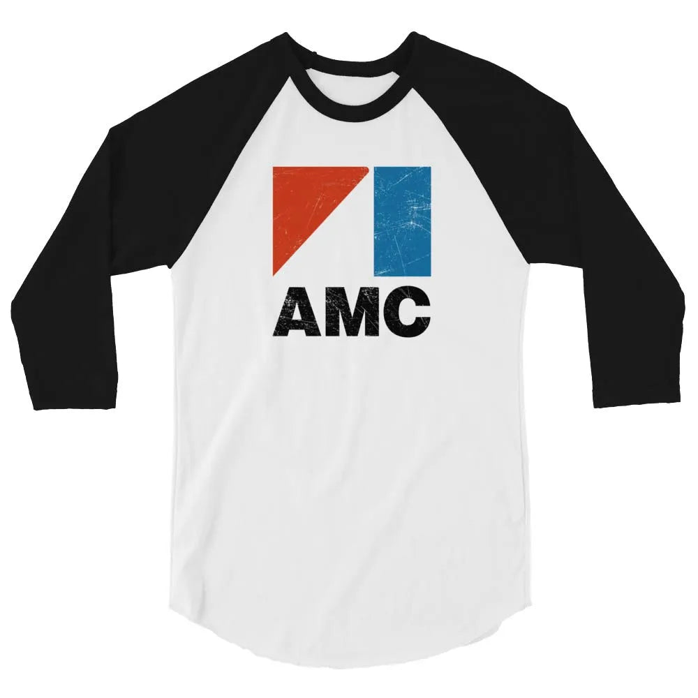 AMC American Motors unisex 3/4 sleeve raglan baseball tee