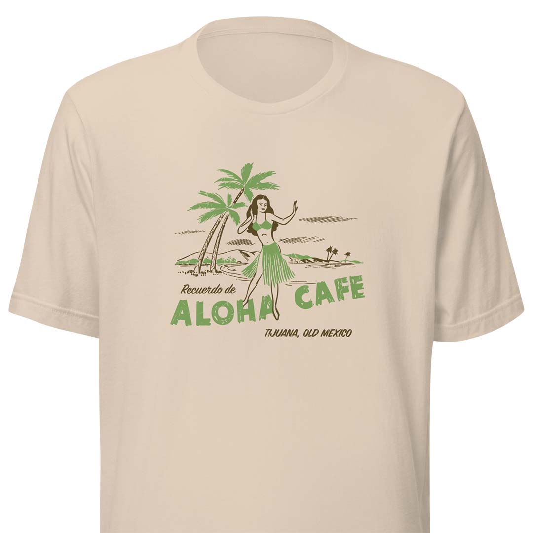 Aloha Cafe Tijuana Mexico Unisex Retro T-shirt