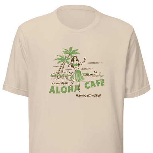 Aloha Cafe Tijuana Mexico Unisex Retro T-shirt