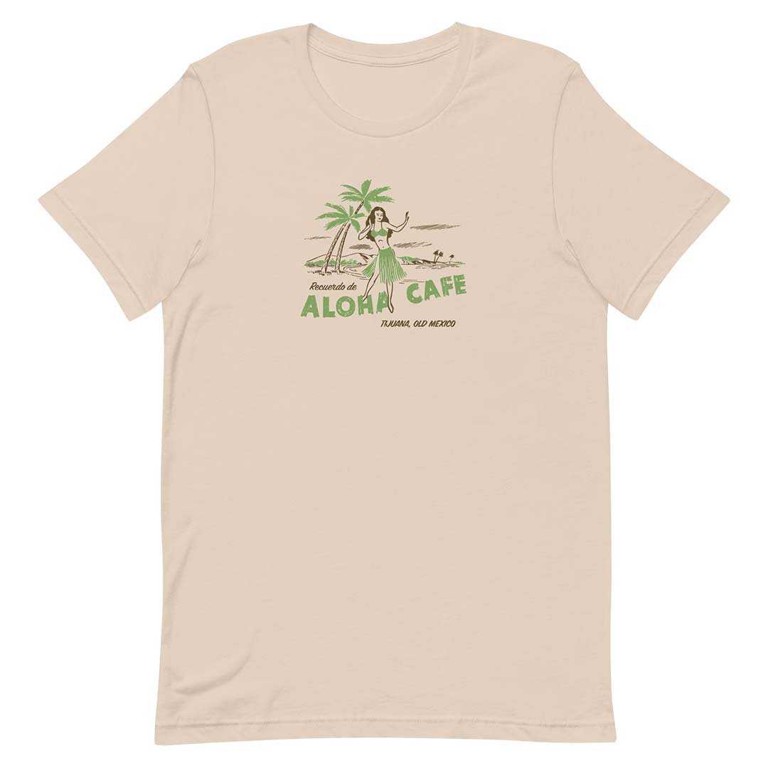 Aloha Cafe Tijuana Mexico Unisex Retro T-shirt