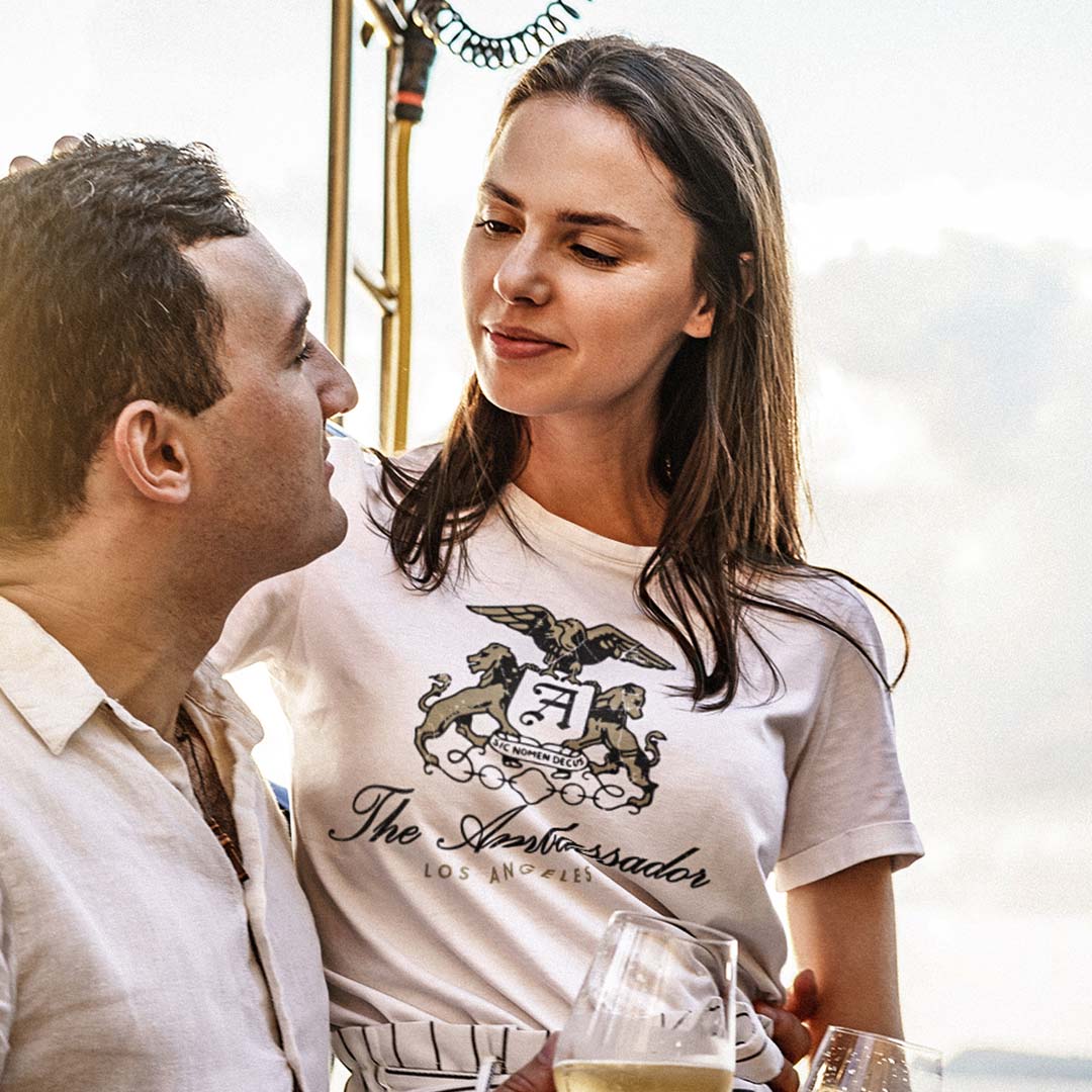 Ambassador Hotel Los Angeles Unisex Retro T-shirt