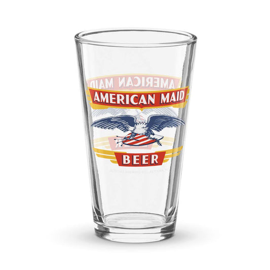 American Maid Beer Altoona Brewing Co Pennsylvania Shaker Pint Glass