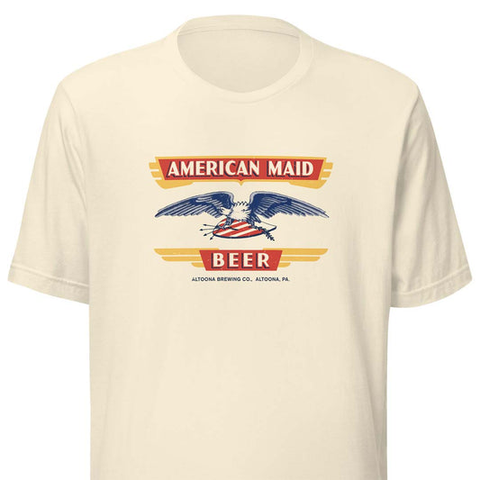American Maid Beer Altoona Brewing Co Pennsylvania Unisex Retro T-shirt