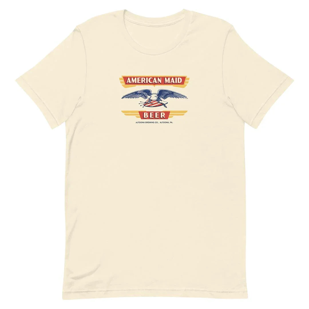 American Maid Beer Altoona Brewing Co Pennsylvania Unisex Retro T-shirt