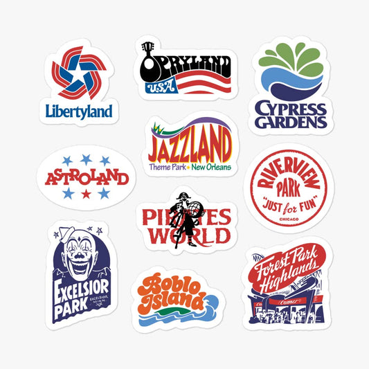 Amusement Parks Sticker Sheet