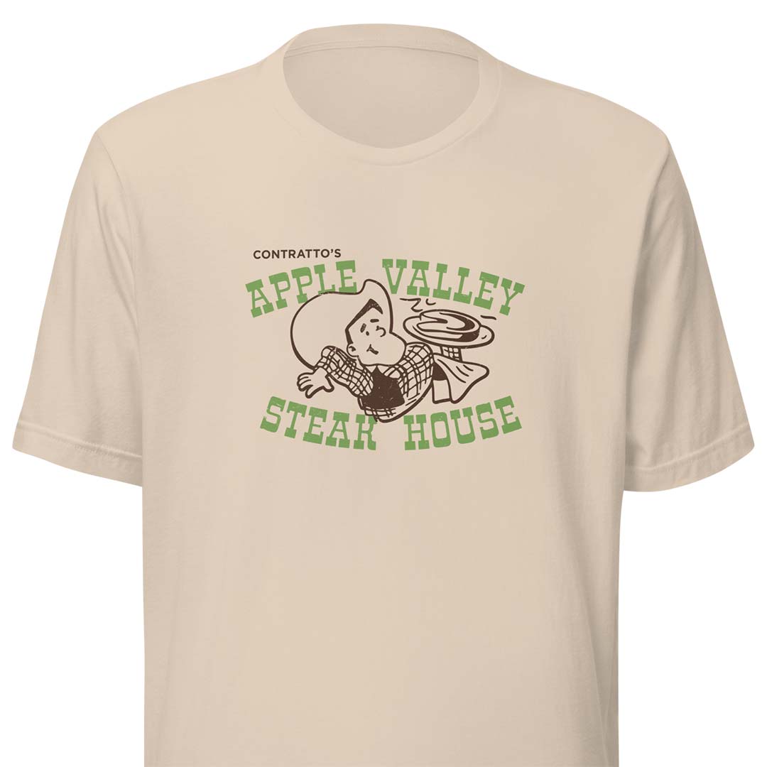 Apple Valley Steak House Long Beach Unisex Retro T-shirt
