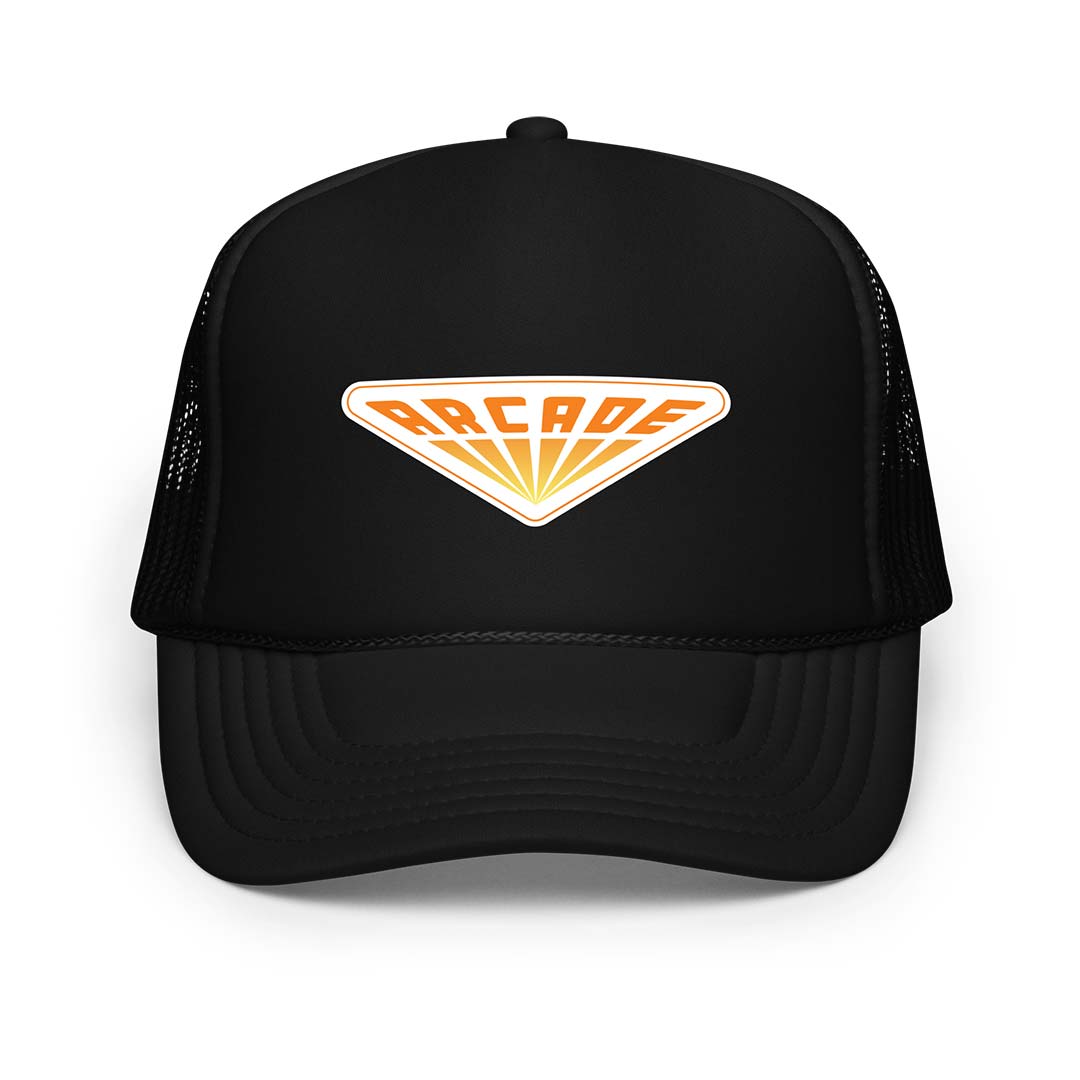 Arcade Video Sign Retro Foam Trucker Hat
