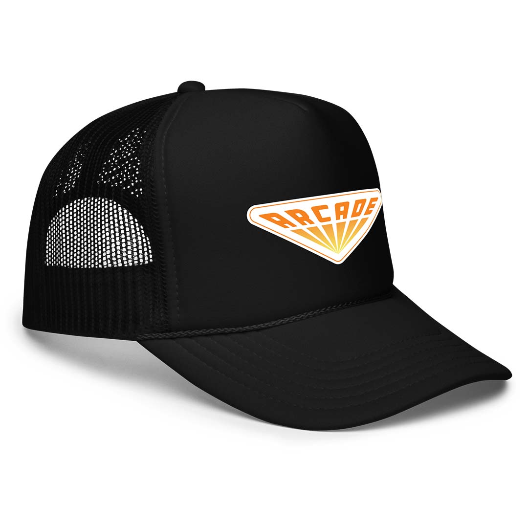 Arcade Video Sign Retro Foam Trucker Hat