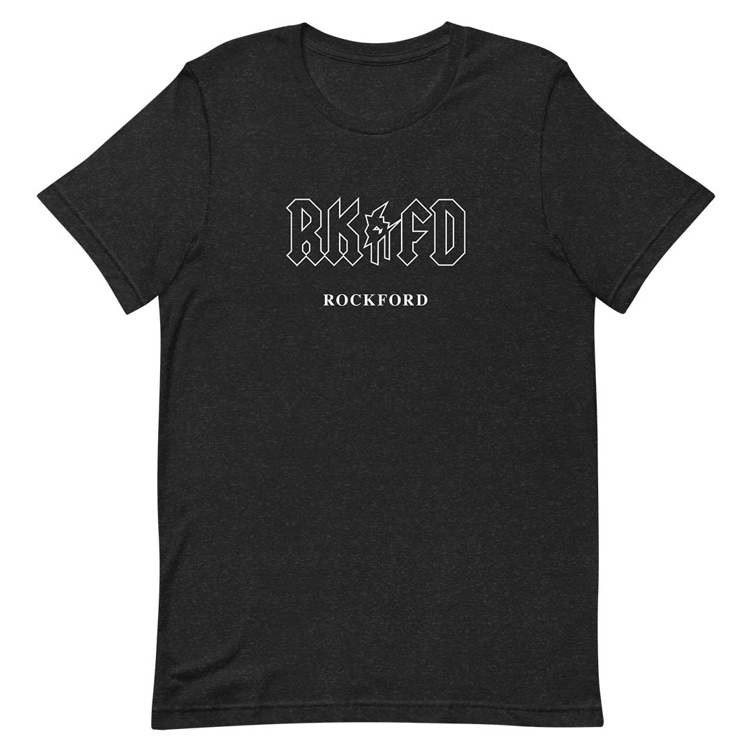 RKFD ACDC Rockford Unisex T-Shirt Back in Black