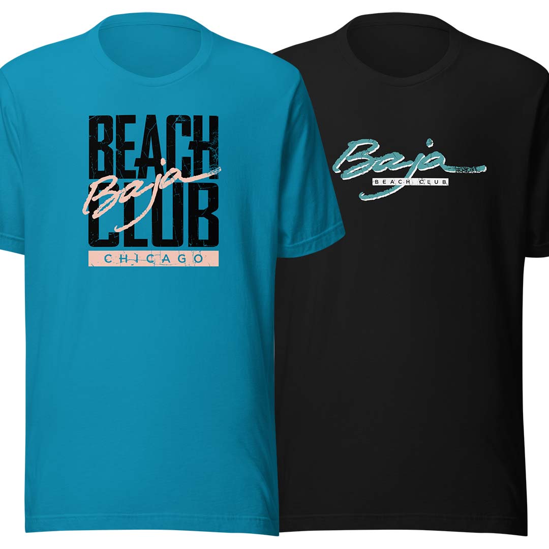 Baja Beach Club Unisex Retro T-shirt