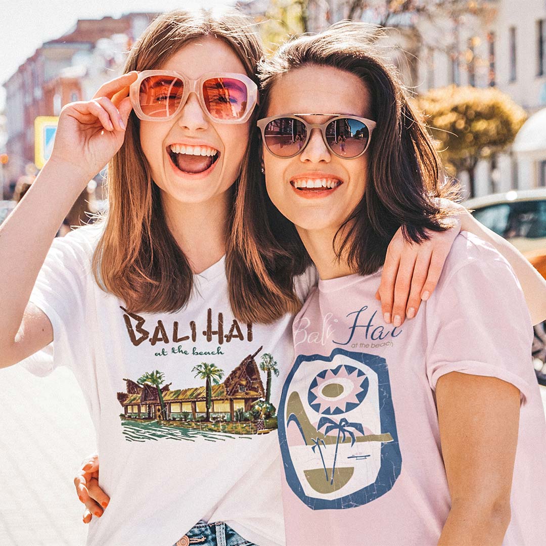 Bali Hai at the Beach New Orleans Unisex Retro T-shirt