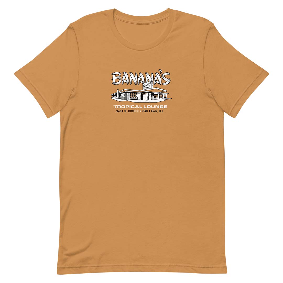 Banana's Steak House Oak Lawn Unisex Retro T-shirt