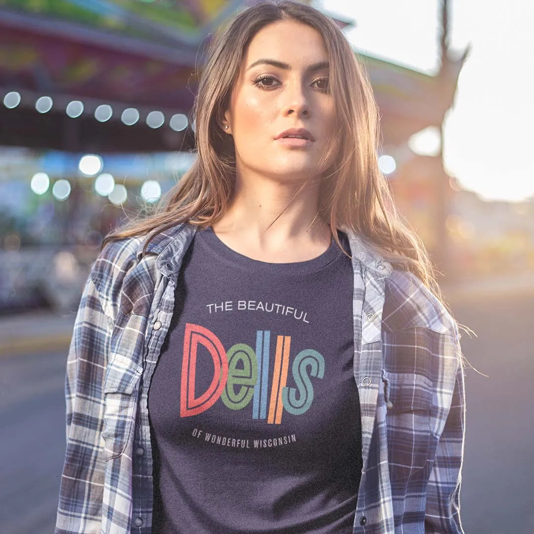 The Beautiful Wisconsin Dells Unisex Retro T-shirt