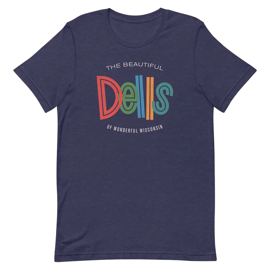 The Beautiful Wisconsin Dells Unisex Retro T-shirt