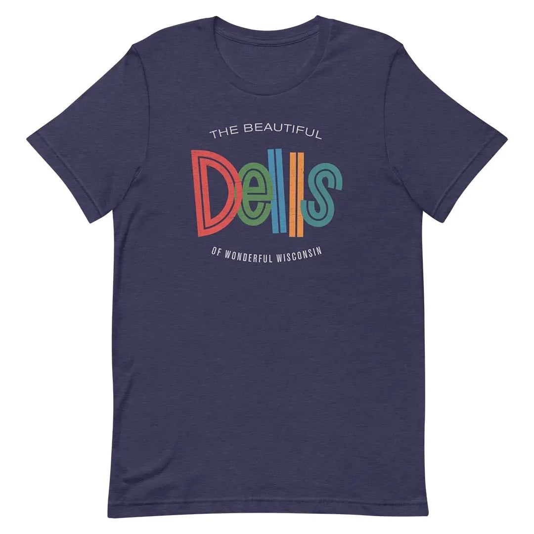 The Beautiful Wisconsin Dells Unisex Retro T-shirt