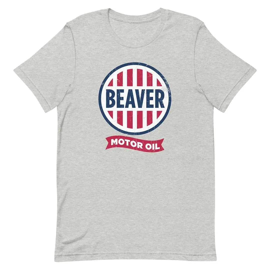 Beaver Motor Oil Unisex Retro T-shirt