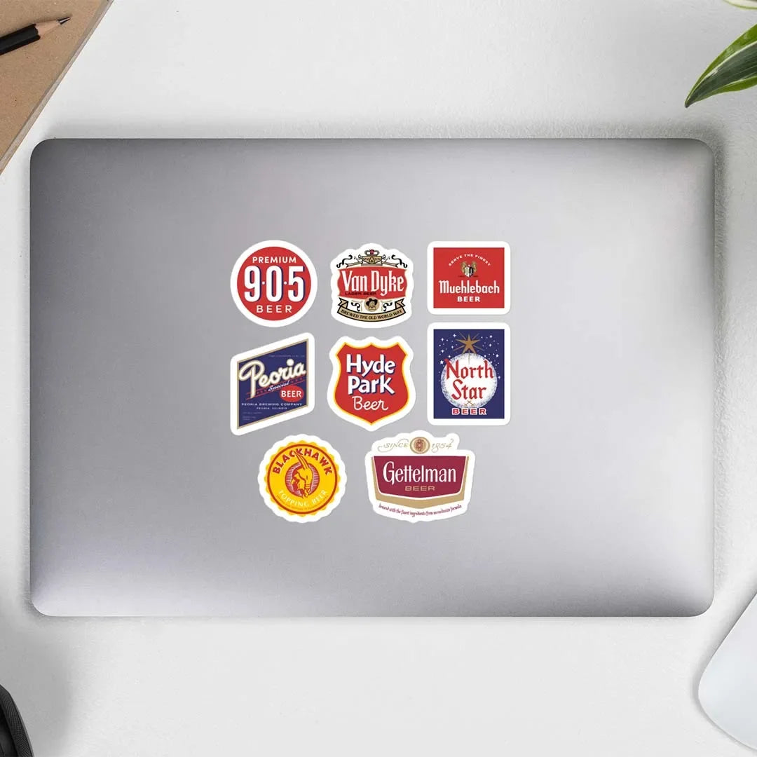 Beer Brand Sticker Sheet