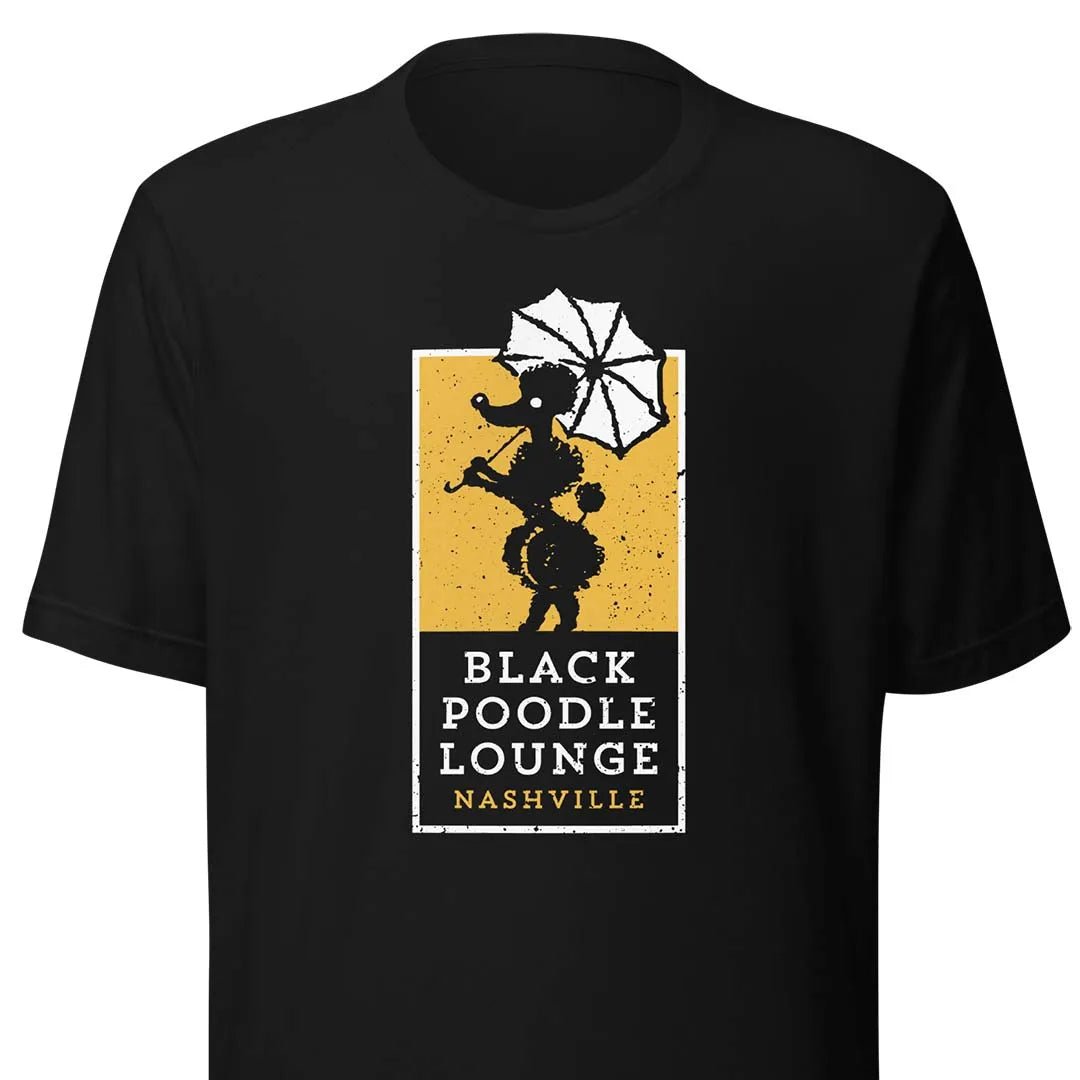 Black Poodle Lounge Nashville Unisex Retro T-shirt
