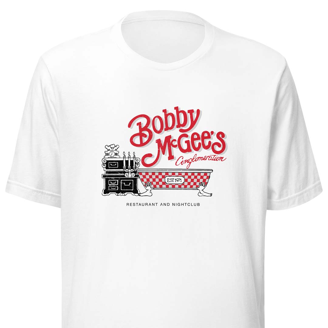 Bobby McGees Conglomeration Restaurant & Nightclub Unisex Retro T-shirt