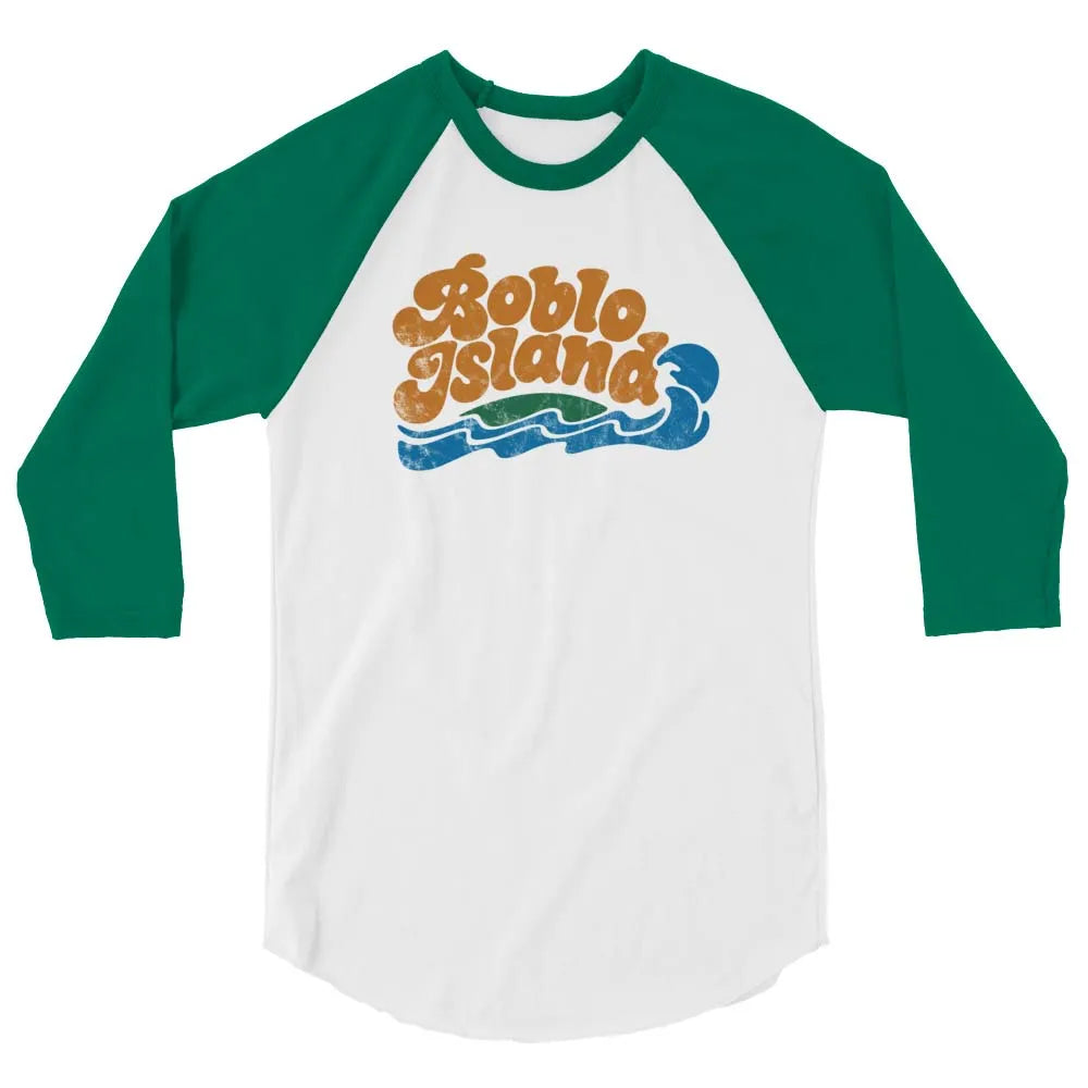 Boblo Island Detroit unisex 3/4 sleeve raglan baseball tee