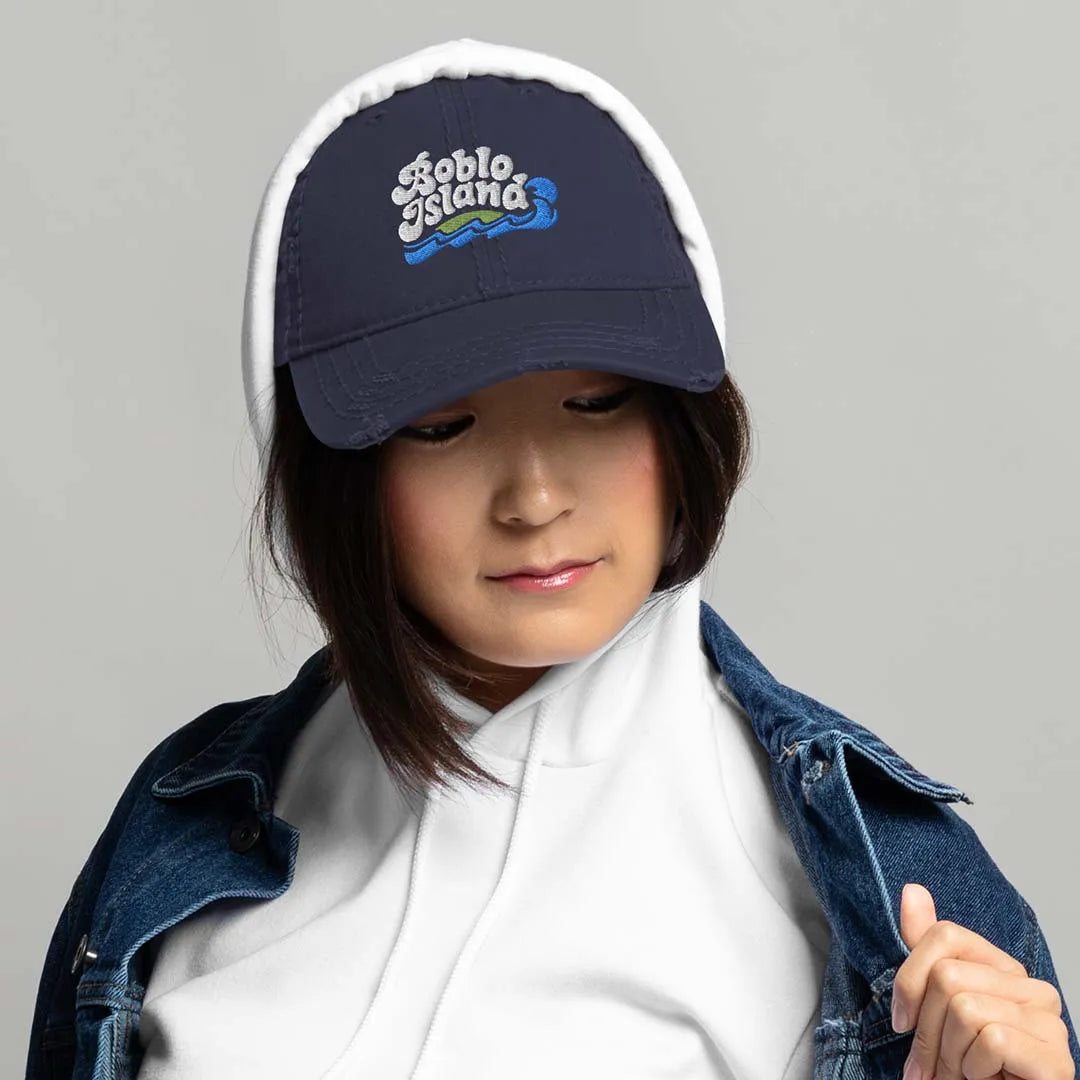 Boblo Island Detroit Retro Distressed Hat