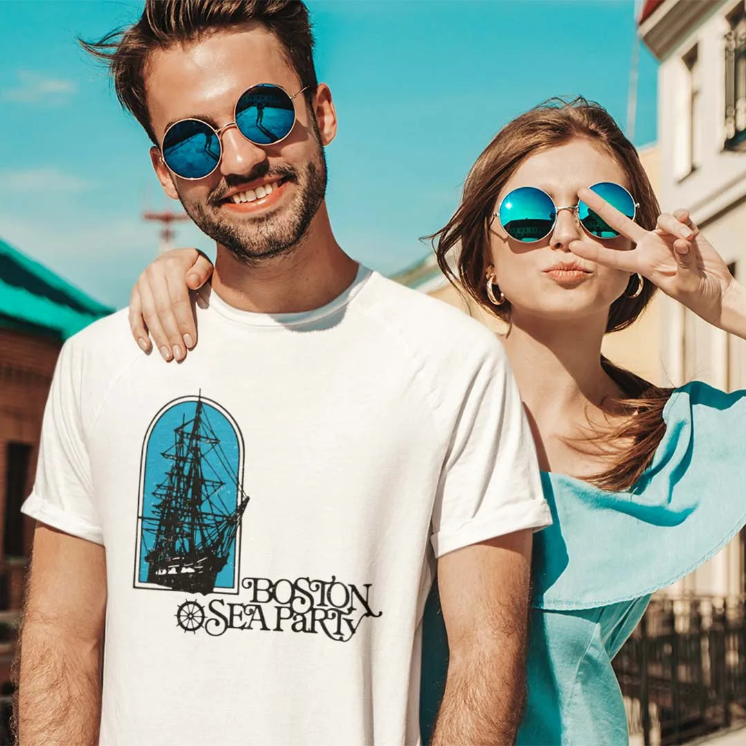 Boston Sea Party Restaurant Unisex Retro T-shirt