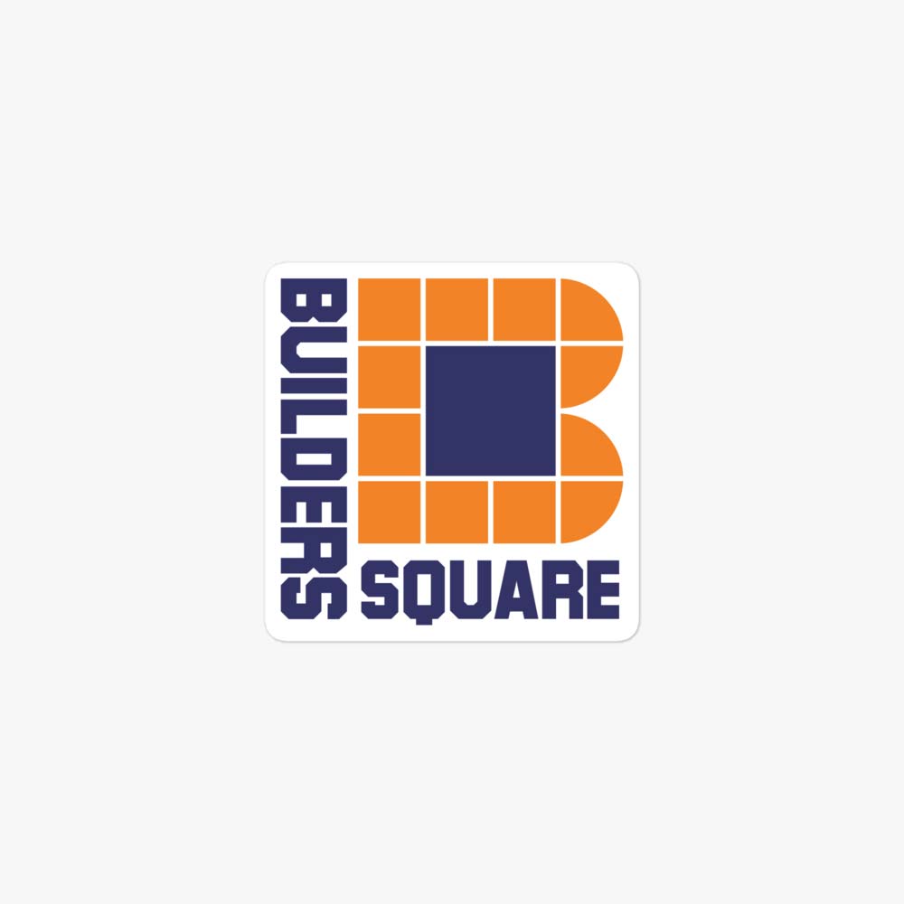 Builders Square Home Improvement Retro Sticker