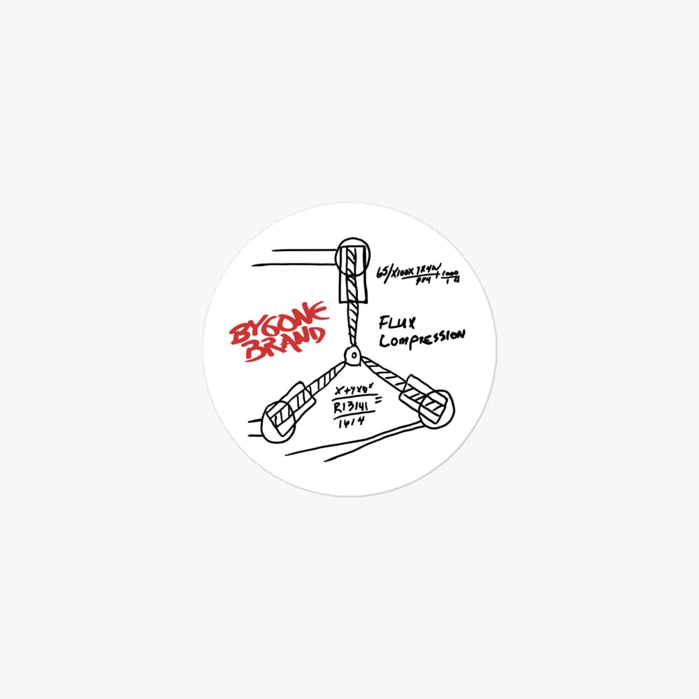 Bygone Brand Flux Retro Sticker