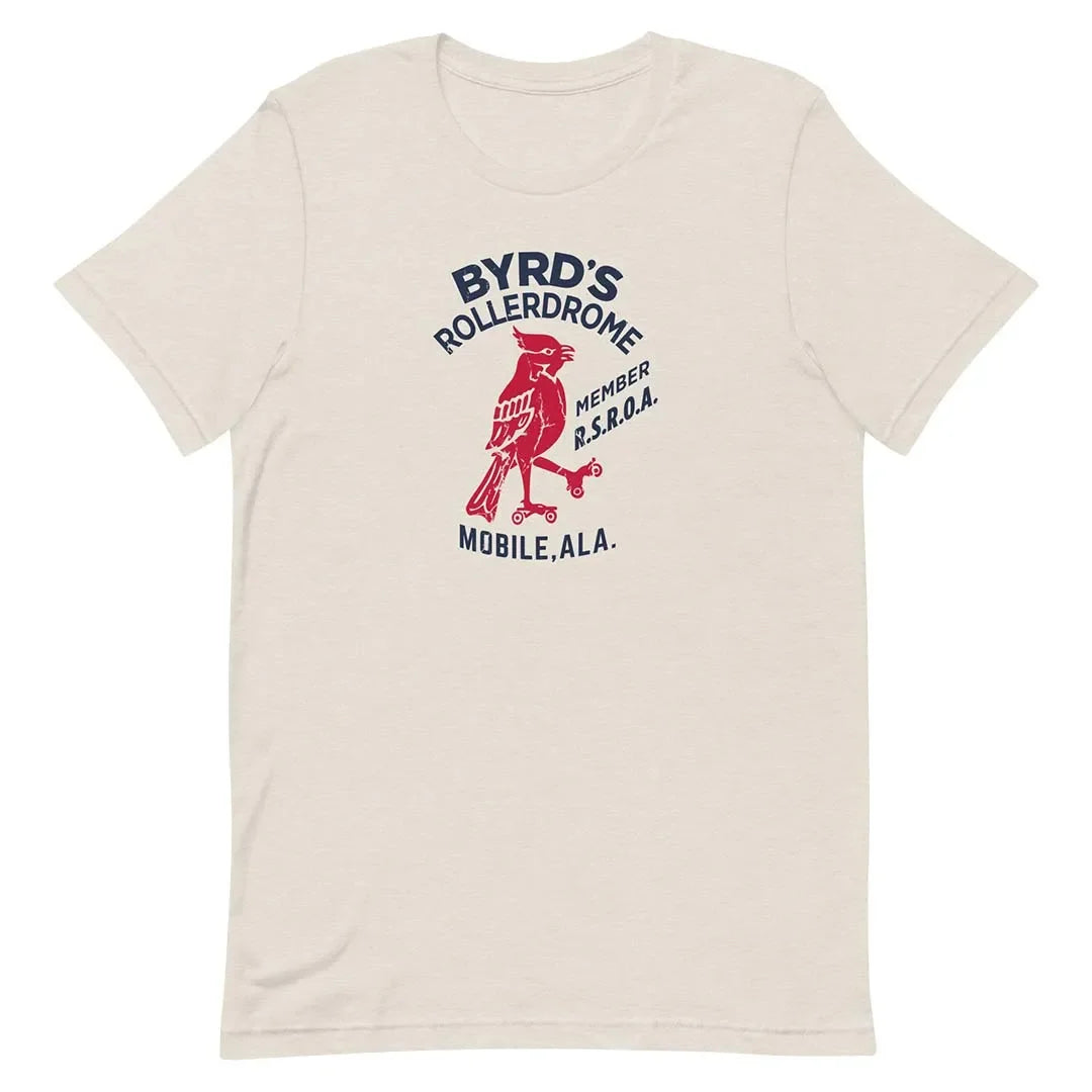 Byrds Rollerdrome Skating Mobile Unisex Retro Tee