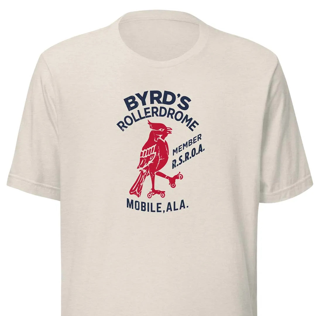 Byrds Rollerdrome Skating Mobile Unisex Retro Tee