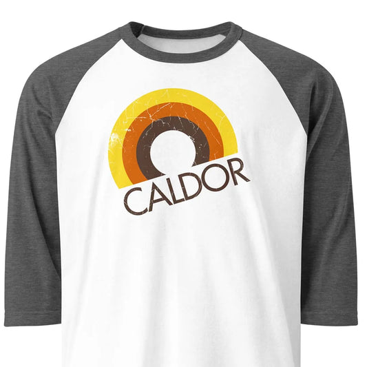 Caldor Department Store unisex 3/4 sleeve raglan baseball tee