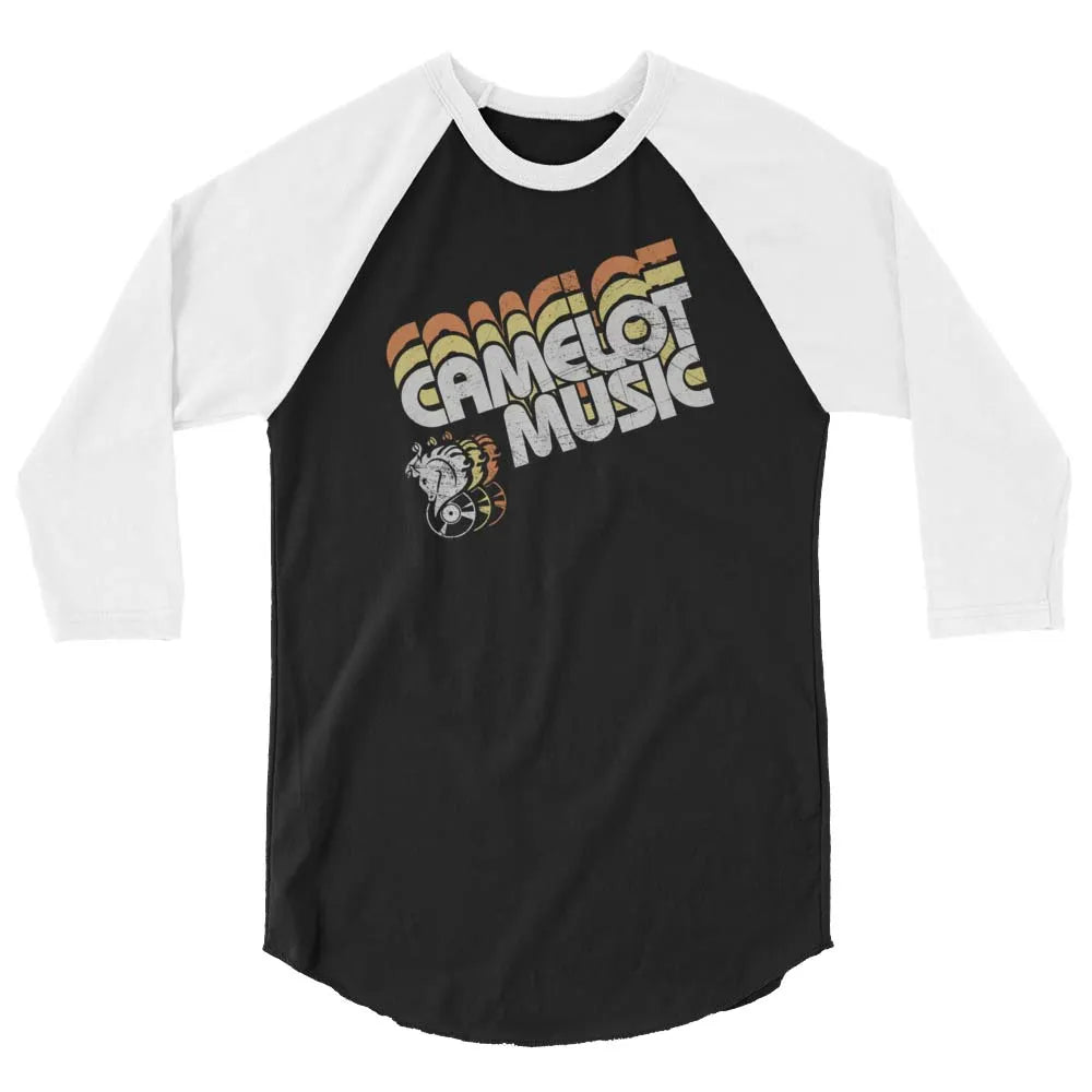 Camelot Music unisex 3/4 sleeve raglan baseball tee
