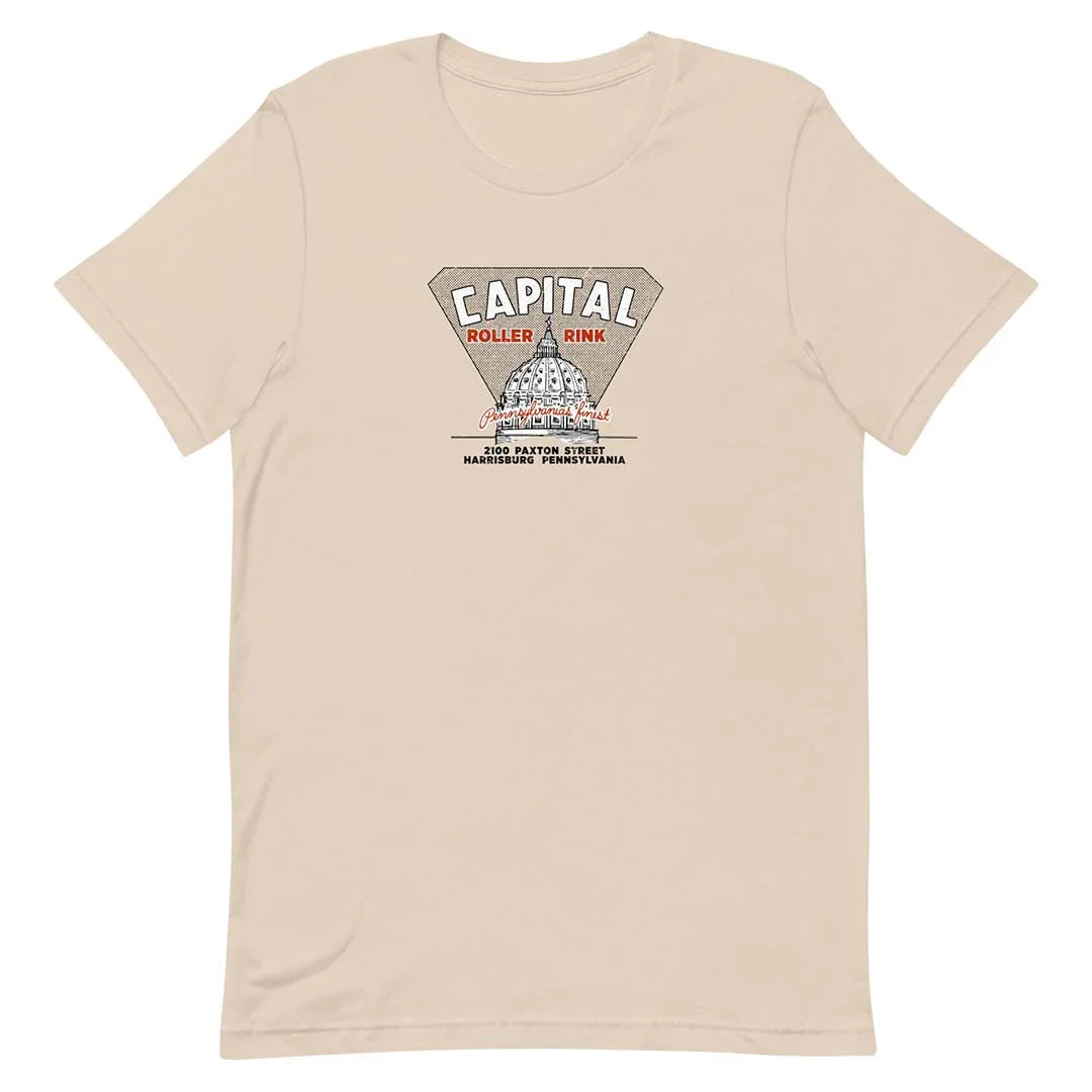 Capital Roller Rink Harrisburg Unisex Retro T-shirt