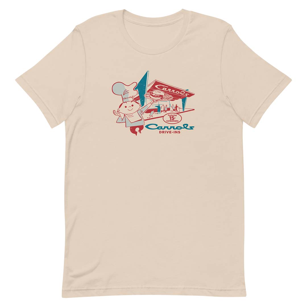 Carrols Drive-in Restaurant Unisex Retro T-shirt