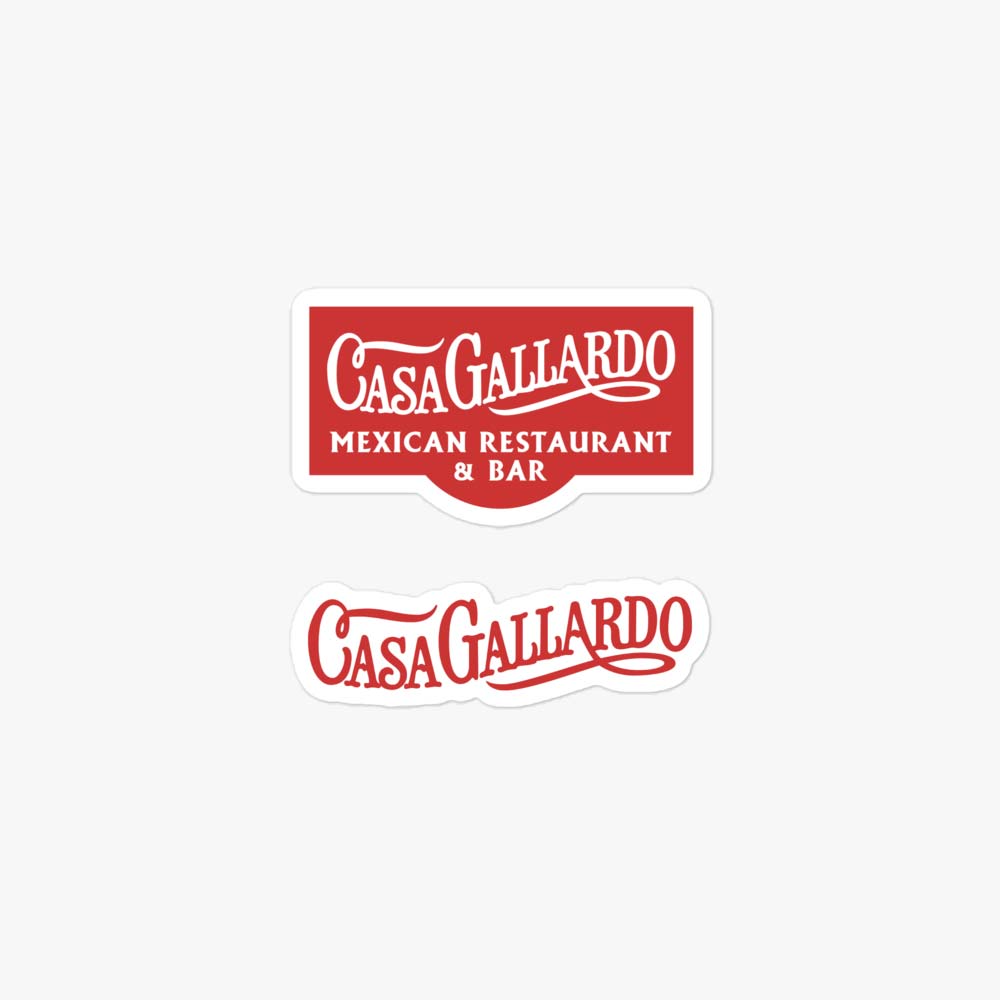 Casa Gallardo Mexican Restaurant Retro Sticker