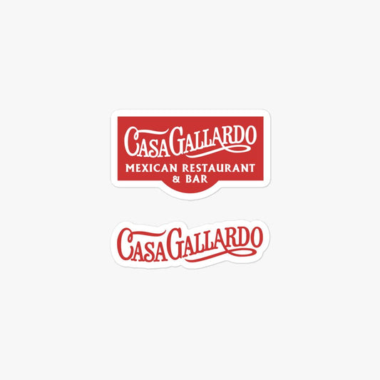 Casa Gallardo Mexican Restaurant Retro Sticker