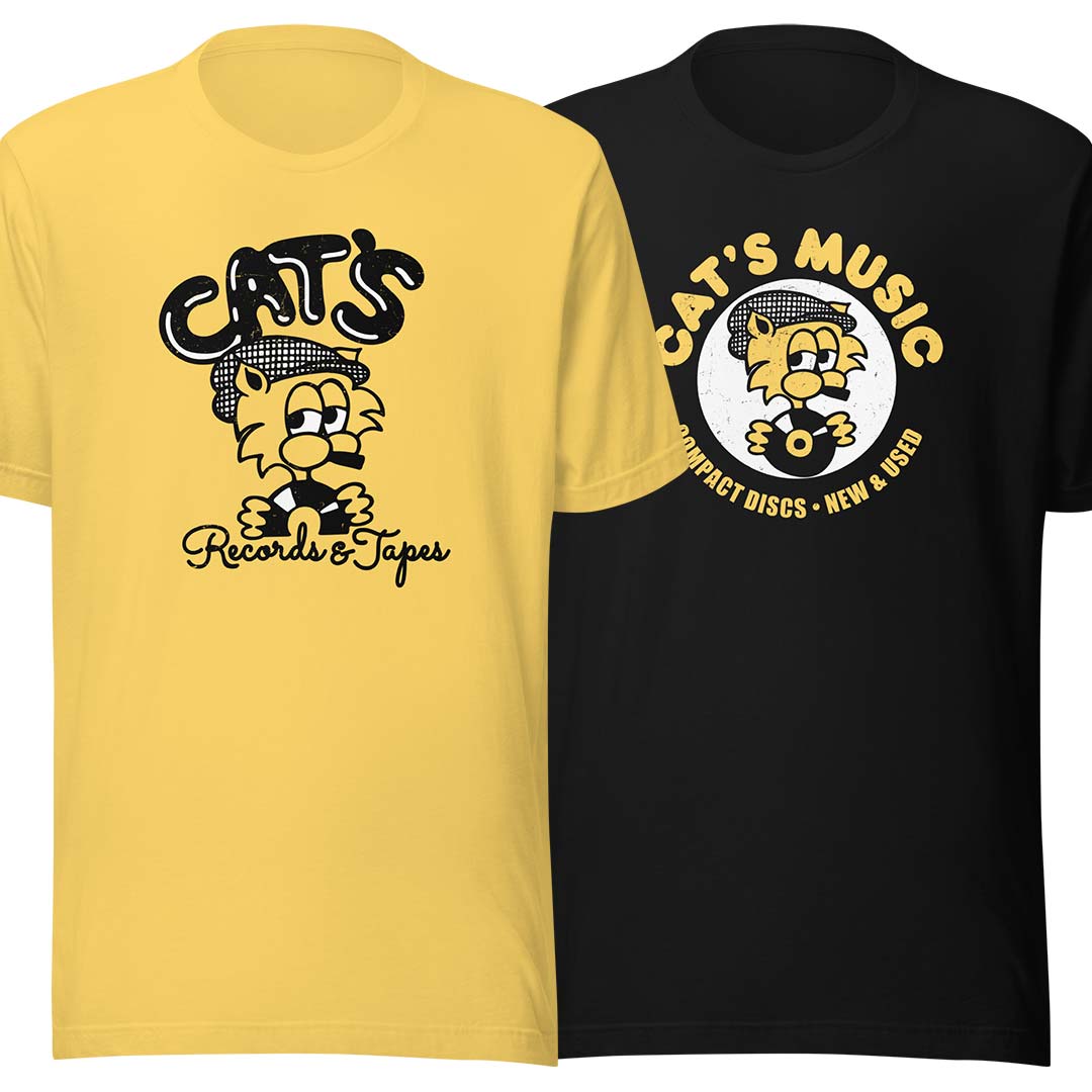 Cat music t shirt best sale