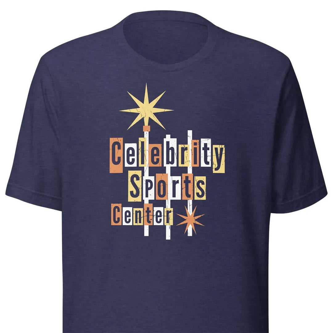 Celebrity Sports Center Denver Unisex Retro T-shirt