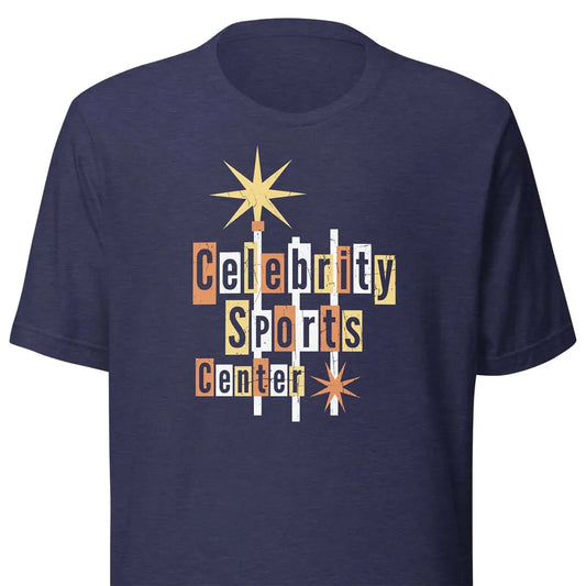 Celebrity Sports Center Denver Unisex Retro T-shirt