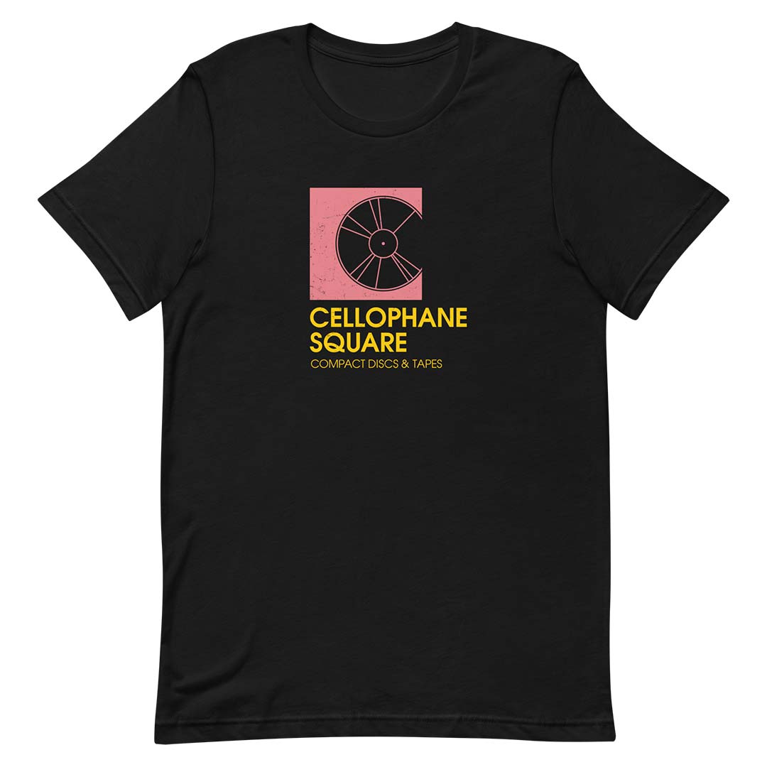 Cellophane Square Record Store Seattle Unisex Retro T-shirt