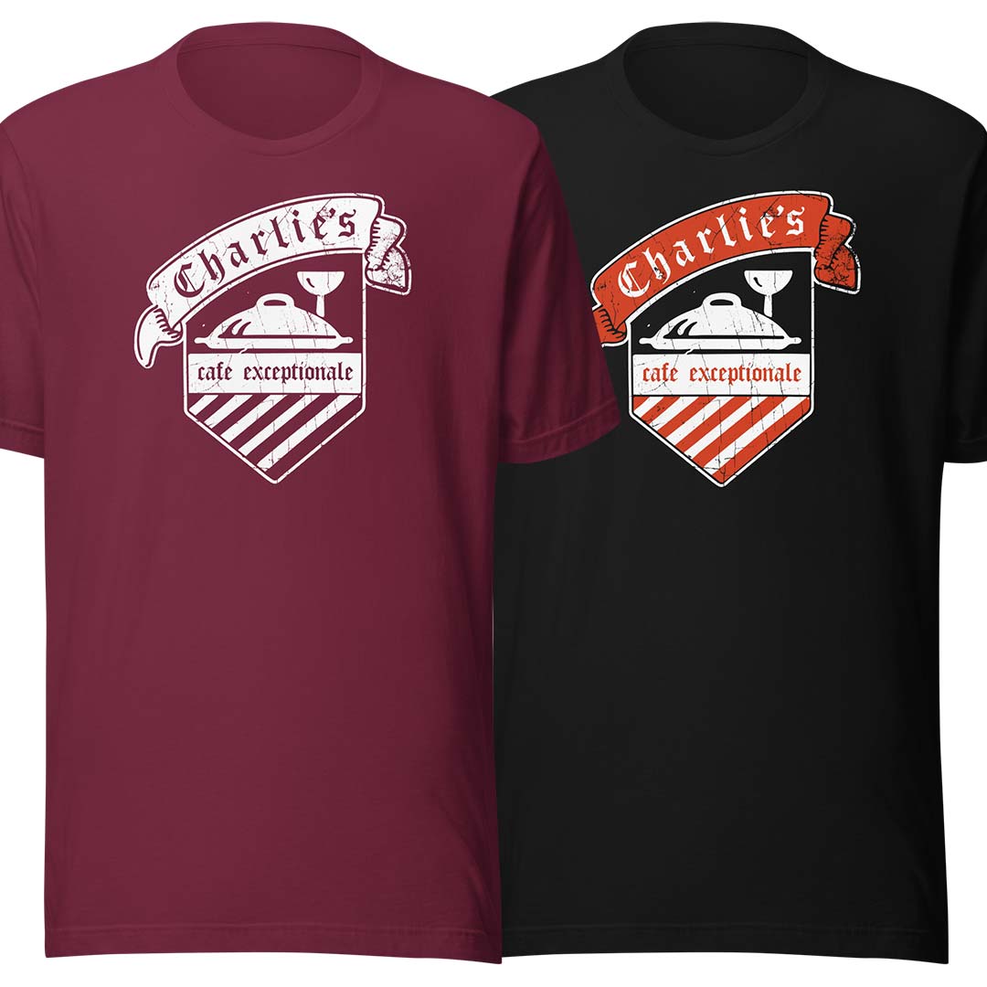 Charlie’s Cafe Exceptionale Minneapolis Unisex Retro T-shirt