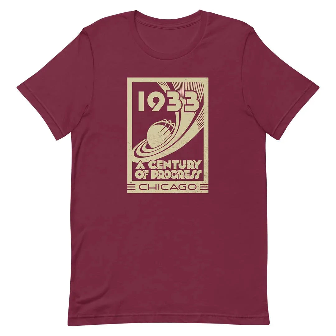 Chicago World's Fair 1933 Unisex Retro T-shirt