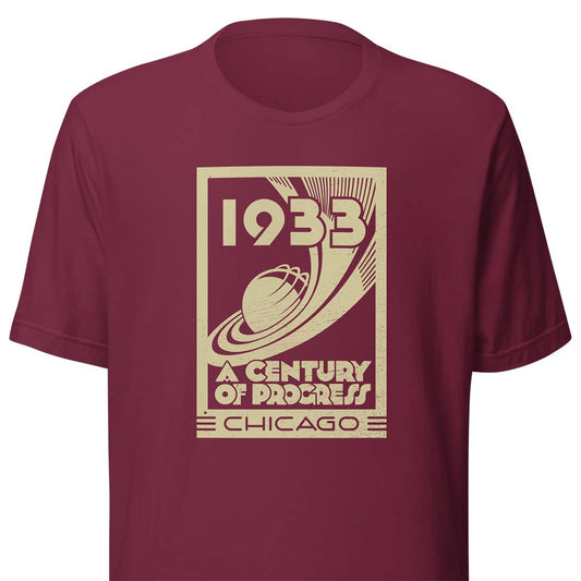 Chicago World's Fair 1933 Unisex Retro T-shirt