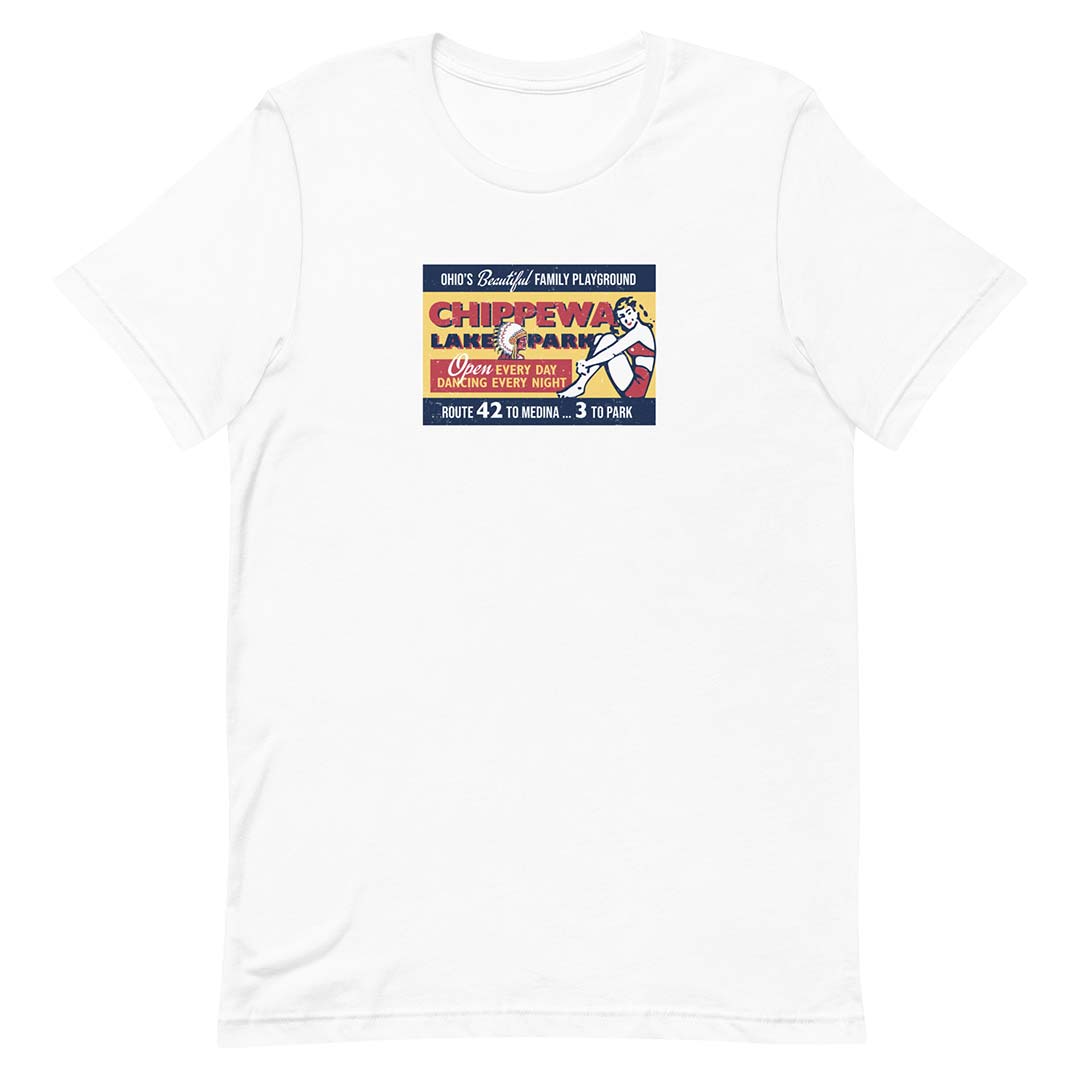 Chippewa Lake Park Medina Ohio Unisex Retro T-shirt