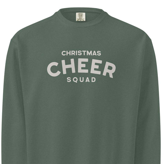 Christmas Cheer Squad Unisex Garment-dyed Crewneck Sweatshirt